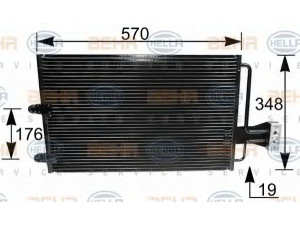 HELLA 8FC 351 035-231 kondensatorius, oro kondicionierius 
 Oro kondicionavimas -> Kondensatorius
6453.V5, 96.096.846