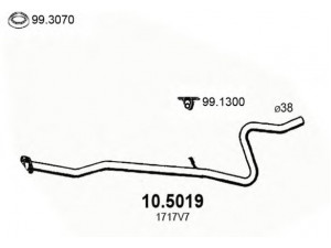 ASSO 10.5019 išleidimo kolektorius 
 Išmetimo sistema -> Išmetimo vamzdžiai
1717V7