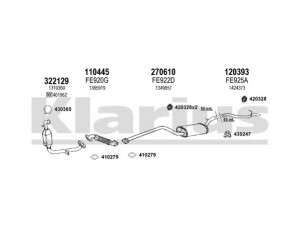 KLARIUS 362109E išmetimo sistema 
 Išmetimo sistema -> Išmetimo sistema, visa
