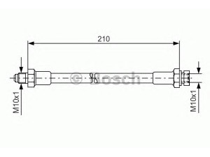 BOSCH 1 987 476 327 stabdžių žarnelė 
 Stabdžių sistema -> Stabdžių žarnelės
113 611 775 A, 113 611 775 E, 311 611 776