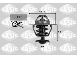 SASIC 9000107 termostatas, aušinimo skystis 
 Aušinimo sistema -> Termostatas/tarpiklis -> Thermostat
1956976, 1962230, 2120005D00, 2120005D01