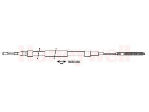 BENDIX 431179B trosas, stovėjimo stabdys 
 Stabdžių sistema -> Valdymo svirtys/trosai
867609721