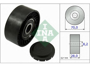 INA 532 0468 10 kreipiantysis skriemulys, V formos rumbuotas diržas 
 Diržinė pavara -> V formos rumbuotas diržas/komplektas -> Laisvasis/kreipiamasis skriemulys
03G 145 276