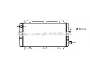 AVA QUALITY COOLING FDA2047 radiatorius, variklio aušinimas
