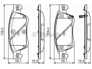 BOSCH 0 986 495 134 stabdžių trinkelių rinkinys, diskinis stabdys 
 Techninės priežiūros dalys -> Papildomas remontas
D1060 JK000, D1060JK00B, D1060 JK000