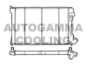 AUTOGAMMA 100211 radiatorius, variklio aušinimas 
 Aušinimo sistema -> Radiatorius/alyvos aušintuvas -> Radiatorius/dalys
1301FY, 1301HW, 1331HW, 96144046