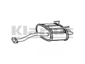 KLARIUS 220812 galinis duslintuvas 
 Išmetimo sistema -> Duslintuvas
18030S5VE01, 18307S5VE02