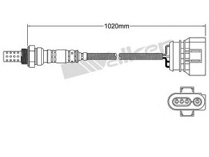 WALKER PRODUCTS 250-24555 lambda jutiklis
058906265A, 058906265A