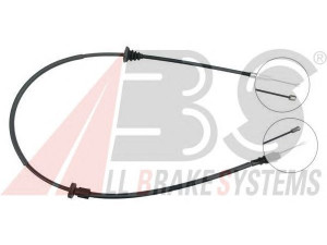 A.B.S. K19096 trosas, stovėjimo stabdys 
 Stabdžių sistema -> Valdymo svirtys/trosai
8600755, 9475286