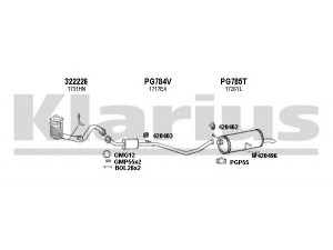 KLARIUS 631056U išmetimo sistema 
 Išmetimo sistema -> Išmetimo sistema, visa