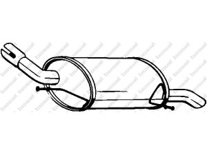 BOSAL 185-095 galinis duslintuvas 
 Išmetimo sistema -> Duslintuvas
13102000, 13156929, 58 52 188, 58 52 315