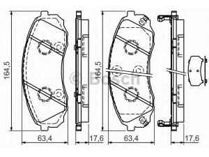 BOSCH 0 986 494 377 stabdžių trinkelių rinkinys, diskinis stabdys 
 Techninės priežiūros dalys -> Papildomas remontas
58101-4HA50, 58101 4DE00