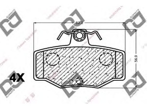 DJ PARTS BP1090 stabdžių trinkelių rinkinys, diskinis stabdys 
 Techninės priežiūros dalys -> Papildomas remontas
44060-3F025, 44060-3F085, 44060-70J26