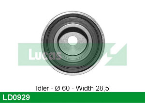 LUCAS ENGINE DRIVE LD0929 įtempiklio skriemulys, paskirstymo diržas