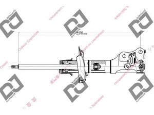 DJ PARTS DS1741GS amortizatorius 
 Pakaba -> Amortizatorius
51601SNDY01, 51601SNDY03, 51601SNDY04