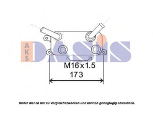 AKS DASIS 046022N alyvos aušintuvas, automatinė transmisija 
 Transmisija -> Automatinė pavarų dėžė -> Radiatorius
7H0317019B, 7HO317019B