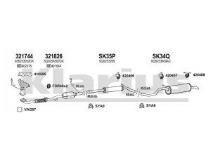 KLARIUS 780117U išmetimo sistema 
 Išmetimo sistema -> Išmetimo sistema, visa