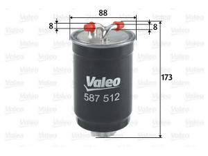 VALEO 587512 kuro filtras 
 Degalų tiekimo sistema -> Kuro filtras/korpusas
1655556, 5017369, 5024861, 6176076