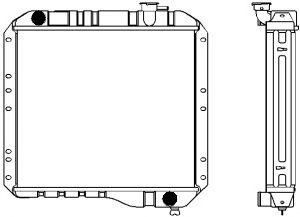 SAKURA  Automotive 1461-0305 radiatorius, variklio aušinimas