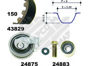 MAPCO 23912 paskirstymo diržo komplektas 
 Techninės priežiūros dalys -> Papildomas remontas
06A 198 119 A, 06A 198 119 A, 06A 198 119 A