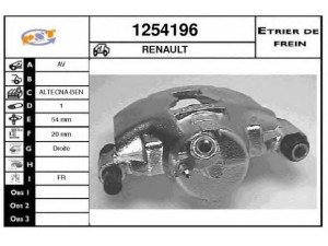 SNRA 1254196 stabdžių apkaba
7701202478