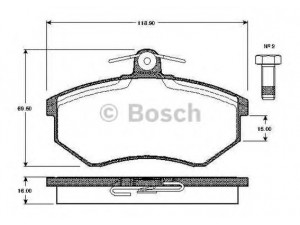 BOSCH 0 986 TB2 071 stabdžių trinkelių rinkinys, diskinis stabdys
835 698 151 A, 853 698 151 A, 853 698 151 E