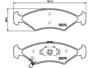 HELLA 8DB 355 019-891 stabdžių trinkelių rinkinys, diskinis stabdys 
 Techninės priežiūros dalys -> Papildomas remontas
0K0Y23323Z, 0K2A23323Z, 0K2A23323ZA