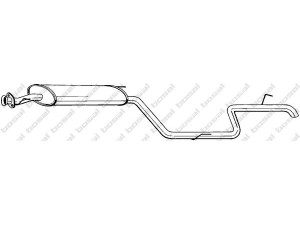 BOSAL 291-123 galinis duslintuvas 
 Išmetimo sistema -> Duslintuvas
638 490 11 15