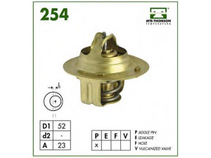 MTE-THOMSON 254.82 termostatas, aušinimo skystis 
 Aušinimo sistema -> Termostatas/tarpiklis -> Thermostat
1757074001, 90048-33001, 90048-33020