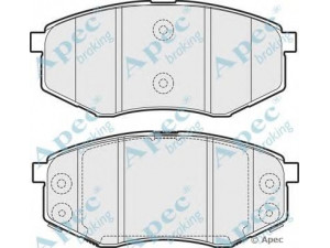 APEC braking PAD1767 stabdžių trinkelių rinkinys, diskinis stabdys 
 Techninės priežiūros dalys -> Papildomas remontas
581011KA00, 581012SA00