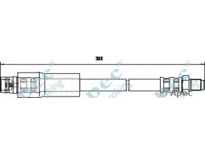 APEC braking HOS3765 stabdžių žarnelė 
 Stabdžių sistema -> Stabdžių žarnelės
6394280435, 6394280935
