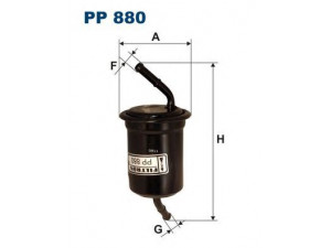 FILTRON PP880 kuro filtras 
 Techninės priežiūros dalys -> Papildomas remontas
B3H720490, B6BF13480, B6BF20490