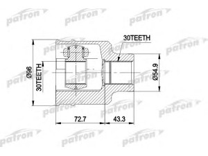 PATRON PCV5001 jungčių komplektas, kardaninis velenas 
 Ratų pavara -> Sujungimai/komplektas
6313300501, 6313300701, 6313301301
