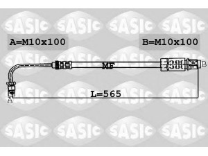 SASIC 6600006 stabdžių žarnelė 
 Stabdžių sistema -> Stabdžių žarnelės
480689
