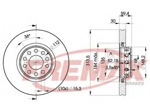 FREMAX BD-8015 stabdžių diskas 
 Stabdžių sistema -> Diskinis stabdys -> Stabdžių diskas
441 615 301 AA