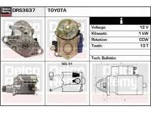 DELCO REMY DRS3637 starteris 
 Elektros įranga -> Starterio sistema -> Starteris