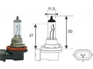 MAGNETI MARELLI 002549100000 lemputė, prožektorius; lemputė, priekinis žibintas; lemputė
18221190