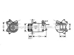 AVA QUALITY COOLING DNK321 kompresorius, oro kondicionierius 
 Oro kondicionavimas -> Kompresorius/dalys
92600CA010, 92600CA01A, 92600CA01B