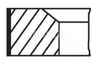 MAHLE ORIGINAL 039 48 V2 stūmoklio žiedų komplektas 
 Variklis -> Cilindrai/stūmokliai