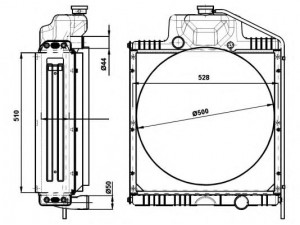 NRF 54095 radiatorius, variklio aušinimas
7700060775, 7700060911