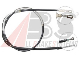 A.B.S. K10006 trosas, stovėjimo stabdys 
 Stabdžių sistema -> Valdymo svirtys/trosai
8E0.609.721AC, 8E0609721BA