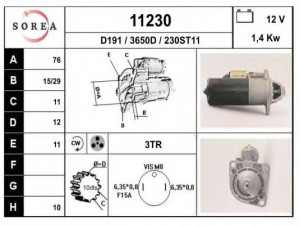EAI 11230 starteris
85GB11000BA, 85GB11000GA