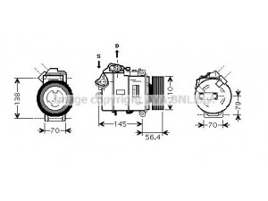 AVA QUALITY COOLING BWK330 kompresorius, oro kondicionierius 
 Oro kondicionavimas -> Kompresorius/dalys
64526956719, 6956719