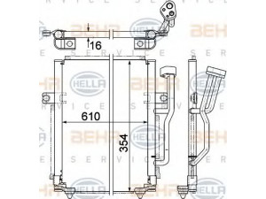 HELLA 8FC 351 036-661 kondensatorius, oro kondicionierius 
 Oro kondicionavimas -> Kondensatorius
3 081 818 3, 3 089 726 0, 30 818 183