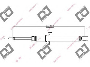 DJ PARTS DS1003GT amortizatorius 
 Pakaba -> Amortizatorius
4853010290, 4853010300, 4853010310