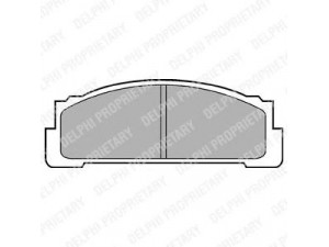 DELPHI LP37 stabdžių trinkelių rinkinys, diskinis stabdys 
 Techninės priežiūros dalys -> Papildomas remontas
GBP513, 04491-12010, 04491-12011