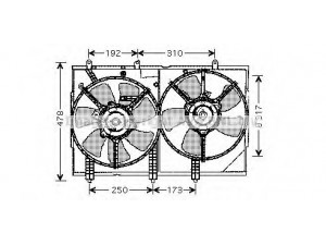 AVA QUALITY COOLING MT7523 ventiliatorius, radiatoriaus 
 Aušinimo sistema -> Radiatoriaus ventiliatorius
MR312899, MR464708, MR993931, MR993932