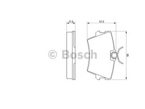 BOSCH 0 986 424 375 stabdžių trinkelių rinkinys, diskinis stabdys
701 698 451, 7D0 698 451, 7D0 698 451 D