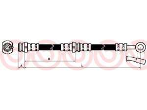 BREMBO T 56 116 stabdžių žarnelė 
 Stabdžių sistema -> Stabdžių žarnelės
4621030R00, 4621030R10, 4621051