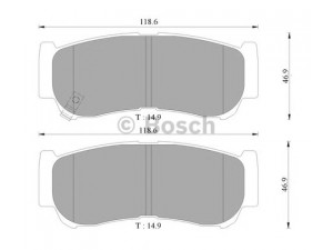 BOSCH 0 986 AB3 067 stabdžių trinkelių rinkinys, diskinis stabdys 
 Techninės priežiūros dalys -> Papildomas remontas
58302 2BA00, 58302 2BA20, 58302-4AA00